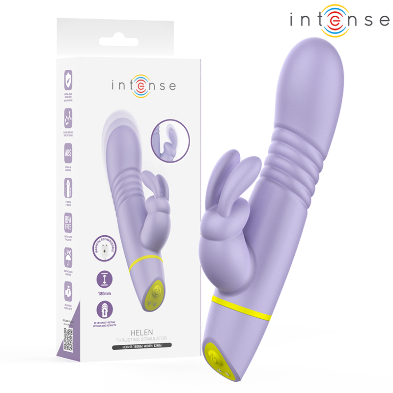 INTENSO - ESTIMULADOR Y VIBRADOR DE EMPUJE HELEN RABBIT