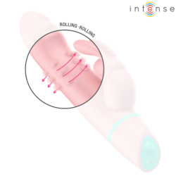 INTENSO - ESTIMULADOR DE CONEJO ALVIN Y VIBRADOR RODANTE + OSCILANTE