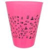 DIABLO PICANTE - VASO FUSCIA 500 ML CON PENES NEGROS
