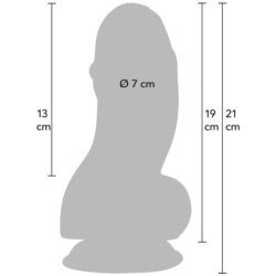 DESEO OCULTO - DILDO INFERNO PARA CHICOS GORDOS DE 19 CM
