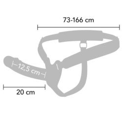 HIDDEN DESIRE - INFERNO STRAP-ON FUNDA PARA PENE 20 CM