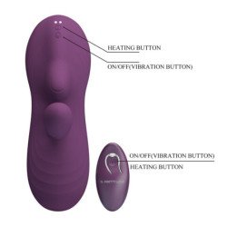 PRETTY LOVE - VIBRADOR LUKA PARA SENTADO CON EFECTO DE CALOR Y CONTROL REMOTO