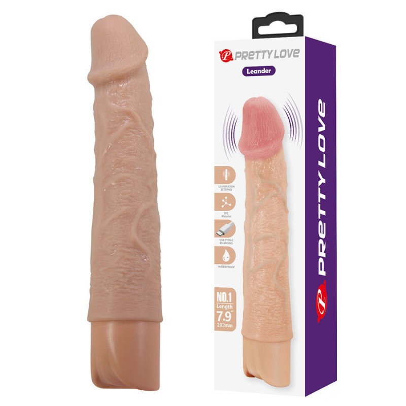 AMOR PRECIOSO - VIBRADOR REALISTA FLEXIBLE Y DE ESTILO MÁS LIGERO