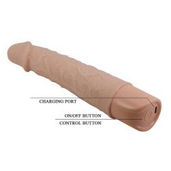 AMOR PRECIOSO - VIBRADOR REALISTA FLEXIBLE Y DE ESTILO MÁS LIGERO