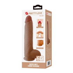 PRETTY LOVE - MENDEL DILDO REALÍSTICO CON VENTOSA 25.5 CM -Ø- 5.6 CM