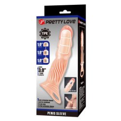 PRETTY LOVE - FUNDA PARA PENE TEXTURIZADA CON EXTENSORES