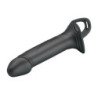 PRETTY LOVE - LANDON BLACK VIBRATING STRAP-ON