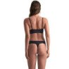 BYE-BRA - TANGA INVISIBLE, PAQUETE DE 2, BEIGE Y NEGRO, TALLA XXL