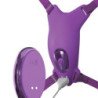 FANTASÍA PARA ELLA - ARNÉS DE MARIPOSA, VIBRADOR RECARGABLE Y CON CONTROL REMOTO, COLOR MORADO