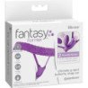 FANTASÍA PARA ELLA - ARNÉS DE MARIPOSA PARA EL PUNTO G CON VIBRADOR, RECARGABLE Y CONTROL REMOTO, COLOR VIOLETA