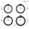 INTENSE - MICHIEL SET OF 4 PENIS RINGS MODEL 10