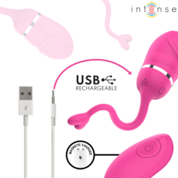 INTENSO - HUEVO VIBRADOR SOOKIE CON CONTROL REMOTO ROSA