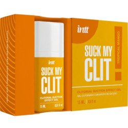 INTT - GEL DE SUCCIÓN CON EFECTO DE SUCTO PARA EL CLÍTORIS, SABOR A MANGO TROPICAL, 15 ML