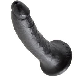 KING COCK - DILDO BLACK 17.8 CM