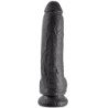 KING COCK - DILDO NEGRO CON TESTÍCULOS 22,9 CM