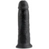 KING COCK - DILDO NEGRO 25 CM