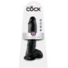 KING COCK - DILDO NEGRO CON TESTÍCULOS 25,4 CM