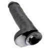 KING COCK - DILDO BLACK WITH BALLS 28 CM