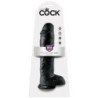 KING COCK - DILDO NEGRO CON TESTÍCULOS 28 CM