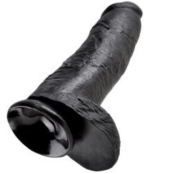 KING COCK - DILDO NEGRO CON TESTÍCULOS 30,48 CM