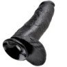 KING COCK - DILDO BLACK WITH BALLS 30.48 CM