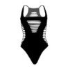 LEG AVENUE - BODY THONG RACERBACK BLACK