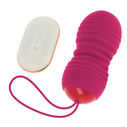OHMAMA - HUEVO CON CONTROL REMOTO, 7 MODOS, ARRIBA Y ABAJO, ROSA