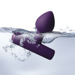 ROCKS-OFF - NOVA ASTRYX TAPÓN ANAL RECARGABLE PREMIUM Y POTENTE DE 16 FUNCIONES, COLOR MORADO