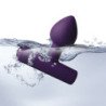 ROCKS-OFF - NOVA ASTRYX TAPÓN ANAL RECARGABLE PREMIUM Y POTENTE DE 16 FUNCIONES, COLOR MORADO