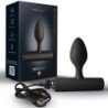 ROCKS-OFF - NOVA SOLARIS TAPON ANAL RECARGABLE, DELGADO Y POTENTE, 16 FUNCIONES, NEGRO