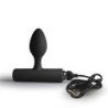 ROCKS-OFF - NOVA SOLARIS TAPON ANAL RECARGABLE, DELGADO Y POTENTE, 16 FUNCIONES, NEGRO