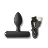 ROCKS-OFF - NOVA SOLARIS TAPON ANAL RECARGABLE, DELGADO Y POTENTE, 16 FUNCIONES, NEGRO