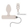 ROCKS-OFF - NOVA SOLARIS TAPON ANAL RECARGABLE, DELGADO Y POTENTE, 16 FUNCIONES, NEGRO