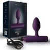 ROCKS-OFF - NOVA SOLARIS TAPON ANAL RECARGABLE, DELGADO Y POTENTE, 16 FUNCIONES, COLOR MORADO