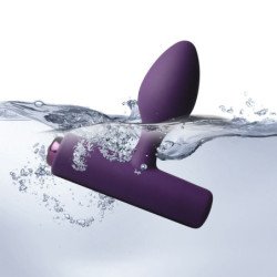 ROCKS-OFF - NOVA SOLARIS TAPON ANAL RECARGABLE, DELGADO Y POTENTE, 16 FUNCIONES, COLOR MORADO