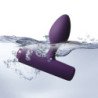 ROCKS-OFF - NOVA SOLARIS TAPON ANAL RECARGABLE, DELGADO Y POTENTE, 16 FUNCIONES, COLOR MORADO