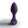 ROCKS-OFF - NOVA SOLARIS TAPON ANAL RECARGABLE, DELGADO Y POTENTE, 16 FUNCIONES, COLOR MORADO
