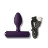 ROCKS-OFF - NOVA SOLARIS TAPON ANAL RECARGABLE, DELGADO Y POTENTE, 16 FUNCIONES, COLOR MORADO