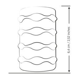 ROMP - MOSH TRANSPARENT MALE MASTURBATOR WITH 6 CM REVERSBLE SHEATH