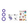 ROMP - REMIX TRIO SET OF 3 PURPLE SILICONE PENIS RINGS