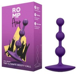 ROMP - AMP PERLAS ANALES DE SILICONA FLEXIBLES MORADAS 12,5 CM MORADO