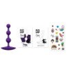 ROMP - AMP PERLAS ANALES DE SILICONA FLEXIBLES MORADAS 12,5 CM MORADO