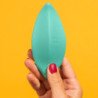 ROMP - VIBRADOR DE ONDAS ESTIMULADOR CLITORAL FORMA ERGONÓMICA VERDE AGUA