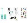 ROMP - CELLO MULTIFUNCTION VIBRATING EGG TURQUOISE REMOTE CONTROL