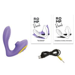 ROMP - ESTIMULADOR DE PUNTO G Y DISPOSITIVO DE SUCCIÓN CLITORAL REVERB MORADO
