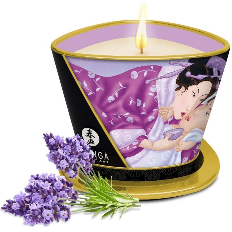 SHUNGA - VELA DE MASAJE LAVANDA 170 ML