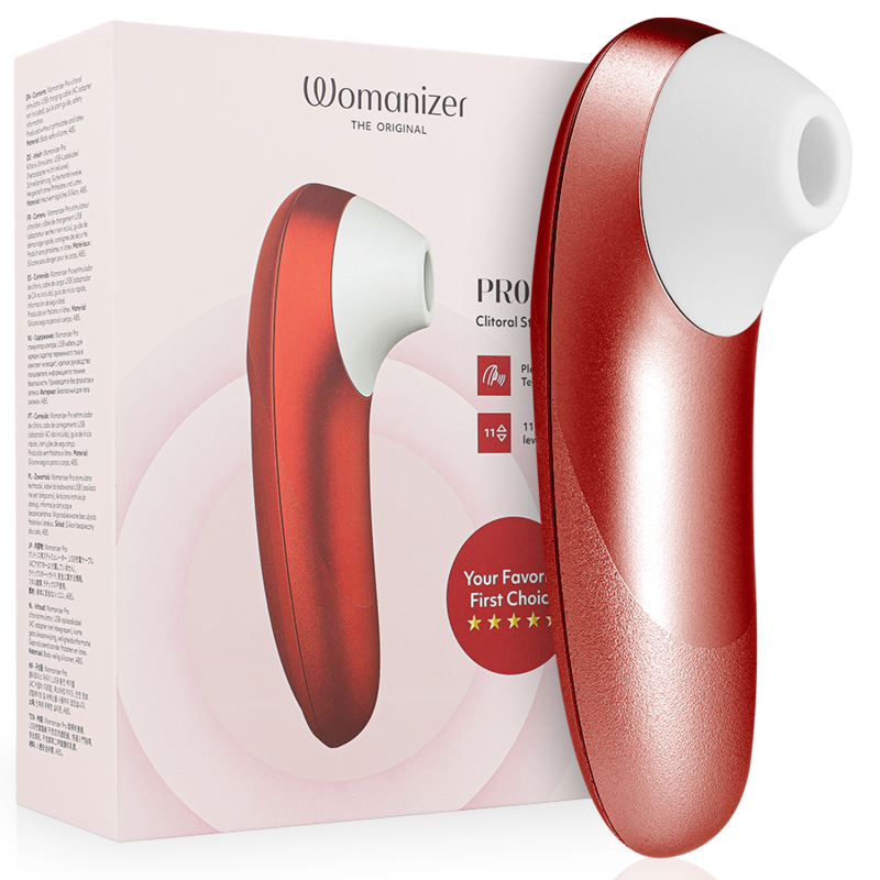 WOMANIZER - ESTIMULADOR CLITORAL PRO VIBRANTE BORGOÑA