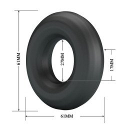 CRAZY BULL - URBAN SUPER SOFT SILICONE COCK RING BLACK