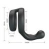 CRAZY BULL - YANCY DOUBLE COCK AND BALL RING BLACK