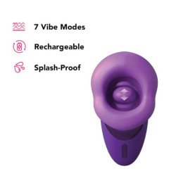 FANTASÍA PARA ELLA - VIBRADOR DE SUCCIÓN DE PLACER MORADO